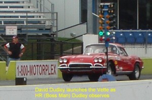 David Dudley launches the Vette as HR (Boss Man) Dudley observes